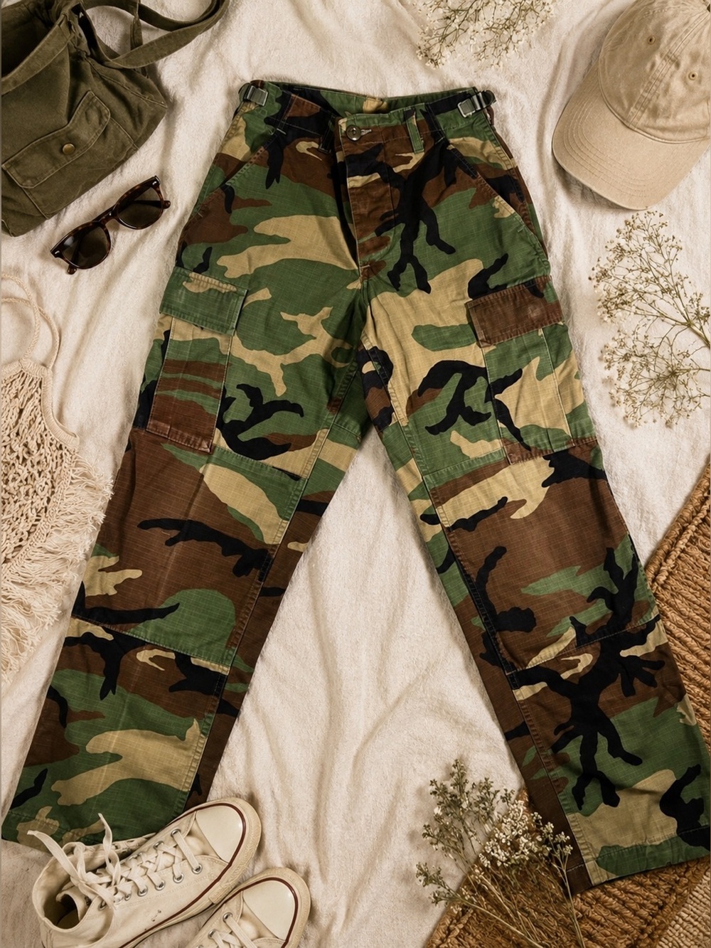 Propper BDU Cargo Pants XS Short Woodland Camo Military 27 Waist